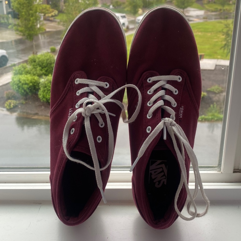 Maroon Vans Shoes